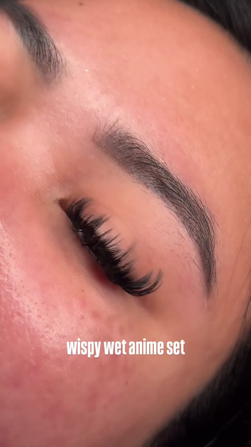 Wispy wet lashes video