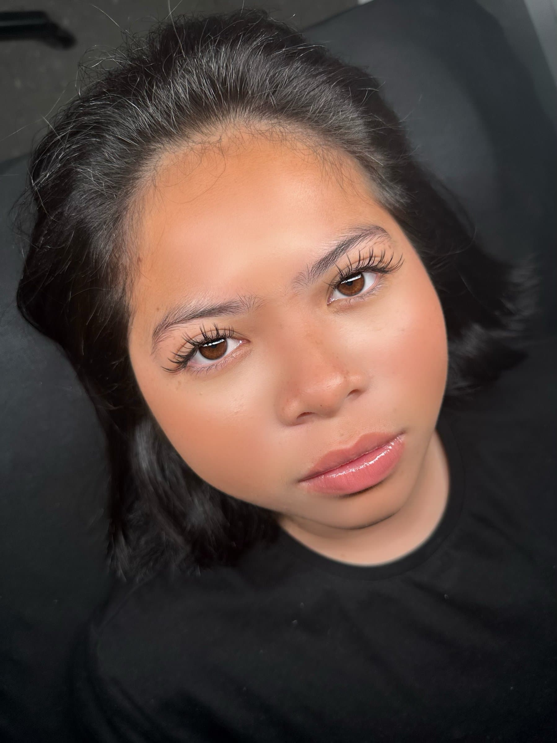 Lash extensions detail