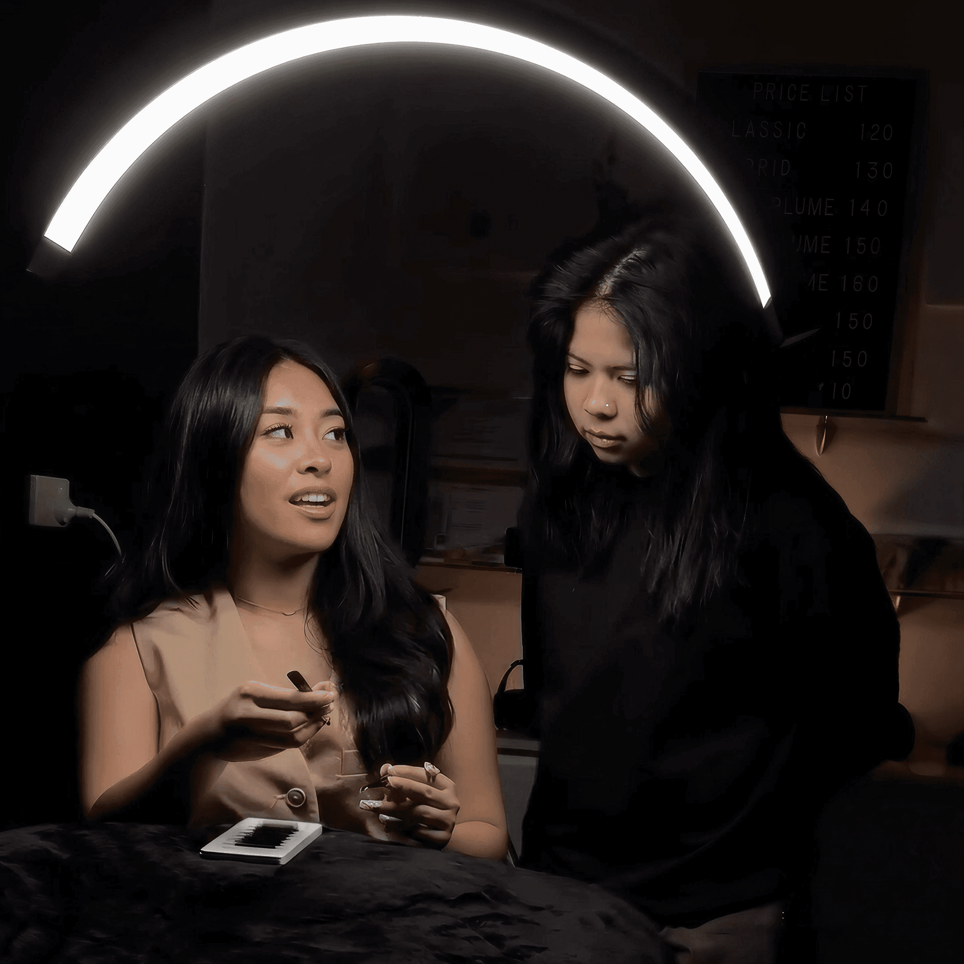 Lash training session at Bratty Blinks